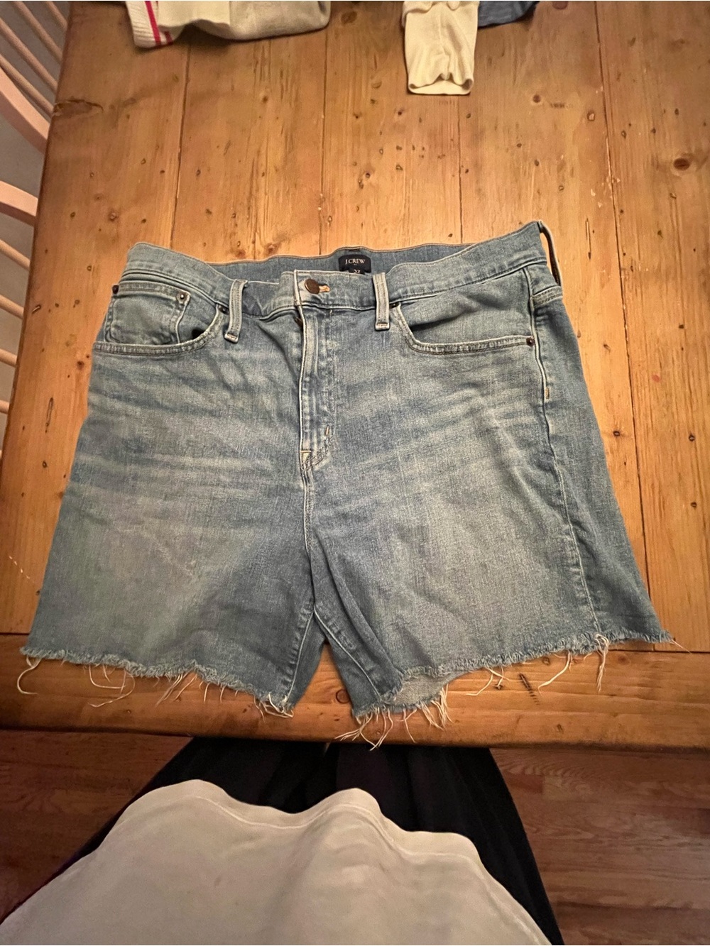 J. Crew Denim Cut Off Shorts Jean 32 4.5 Summer Classic